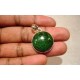 Pendentif en argent et chrysocolle.