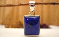 Pendentif argent et Lapis lazuli.