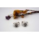 Boucles d'oreille en argent masssif.