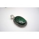 Pendentif en argent et Malachite.