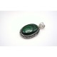 Pendentif en argent et Malachite.