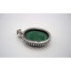 Pendentif en argent et Malachite.