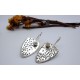 Boucles d'oreille en argent et Opale..