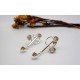 Boucles d'oreille en argent et Opale.