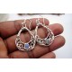 Boucles d'oreille en argent et Opale.