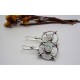 Boucles d'oreille en argent et Opale.