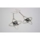 Boucles d'oreille en argent et Opale.