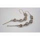 Boucles d'oreille en argent et Opale.