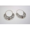 Boucles d'oreille en argent et Opale.