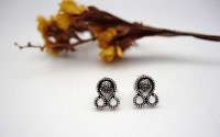 Boucles d'oreille en argent.