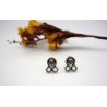 Boucles d'oreille en argent.