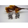 Boucles d'oreille en argent.
