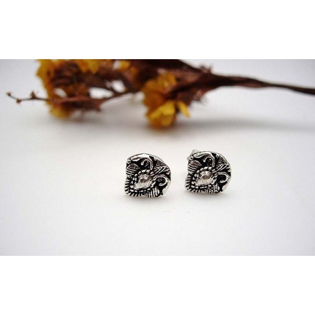 Boucles d'oreille en argent.