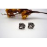Boucles d'oreille en argent.
