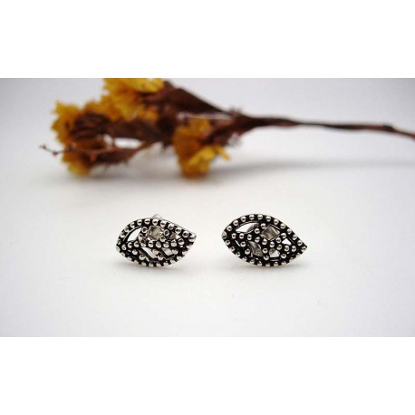 Boucles d'oreille en argent.