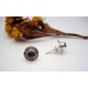 Clous d'oreilles en argent et Labradorite.