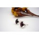 Clous d'oreilles en argent et Labradorite.