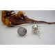 Clous d'oreilles en argent et Pierre de lune.