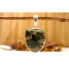 Pendentif argent et Mousse agate.