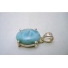 Pendentif en argent et Larimar.