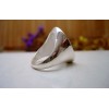 Bague en argent en Pierre de lune T51