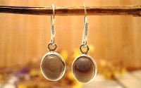 Boucles d'oreilles argent et Agate.