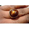 Bague argent et Agate de feux T 57