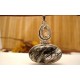 Pendentif argent et Quartz tourmaline.