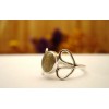 Bague argent et labradorite T 57.5