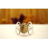 Bague argent et labradorite T 57.5