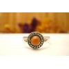 Bague argent et cornaline T57