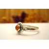 Bague argent et cornaline T57