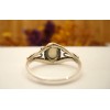 Bague argent avec Préhnite T 57