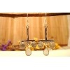 Boucles d'oreilles argent Labradorite et nacre