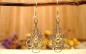 Boucles d'oreilles argent et Citrine