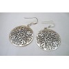 Boucles d'oreilles argent massif.