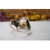 Bague en argent et Citrine T 60