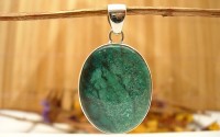 Pendentif argent et Turquoise.