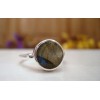 Bague en argent et Labradorite T 58