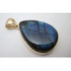 Pendentif argent et labradorite.