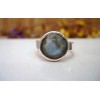 Bague en argent et Labradorite T 55