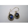 Boucles d'oreille en argent et Labradorite