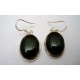 Boucles d'oreilles Onyx noire.