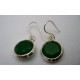 Boucles d'oreilles Onyx vert