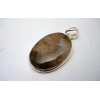 Pendentif argent et Agate mousse.