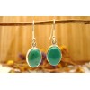 Boucles d'oreille en argent et Turquoise.