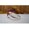 Bague homme en argent et Cornaline T 64