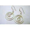 Boucles d'oreilles en argent et Pierre de lune.