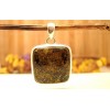 Pendentif en argent et Bronzite.