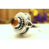 Bague argent et tourmaline T 56